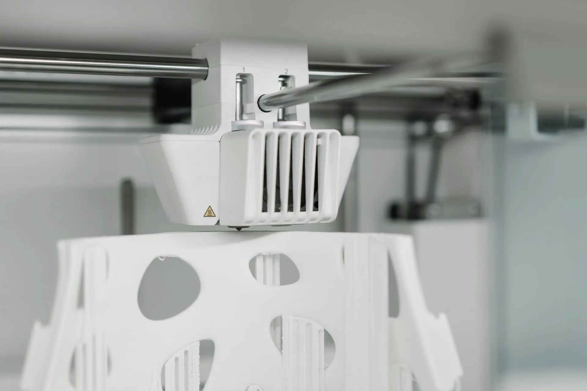 Industry context: Additive manufacturing of a hollow geometric form.